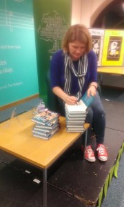 Signing books at Yeovil Literary Festival 30th Oct 2015